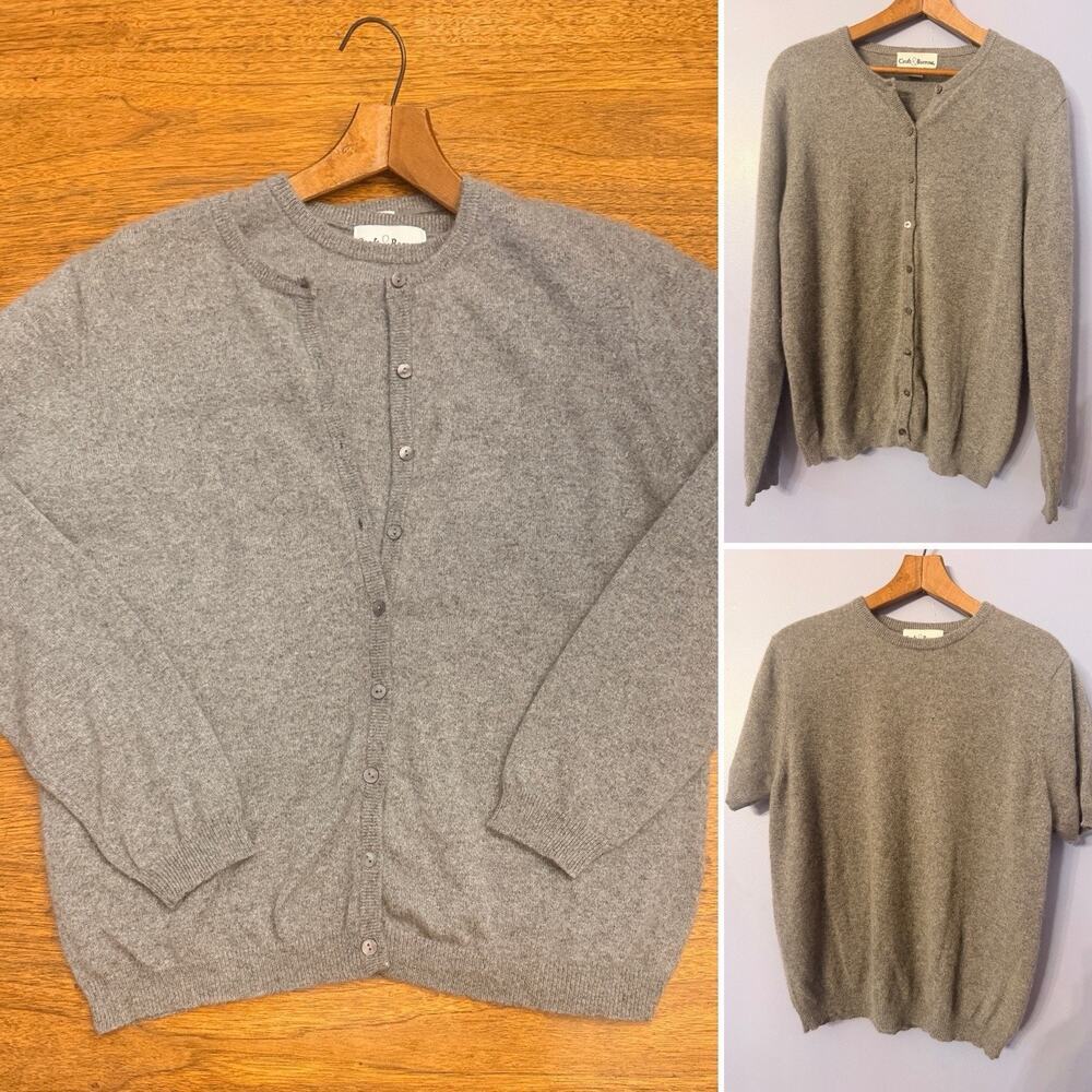 VTG Cashmere Wool Sweater Women M Preppy Old Money Quiet Luxury Capsule Minimal